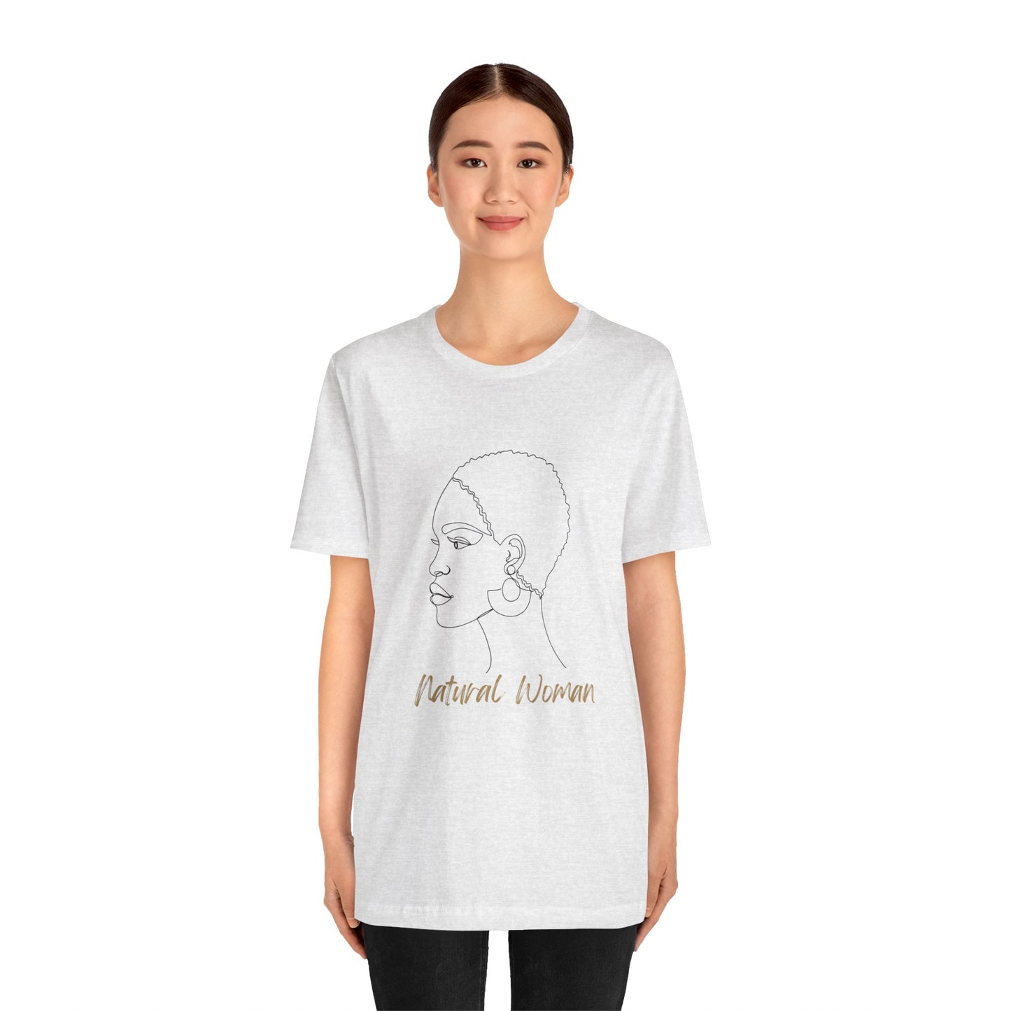 NATURAL WOMAN Finger Waves (BL) Short Sleeve T-Shirt