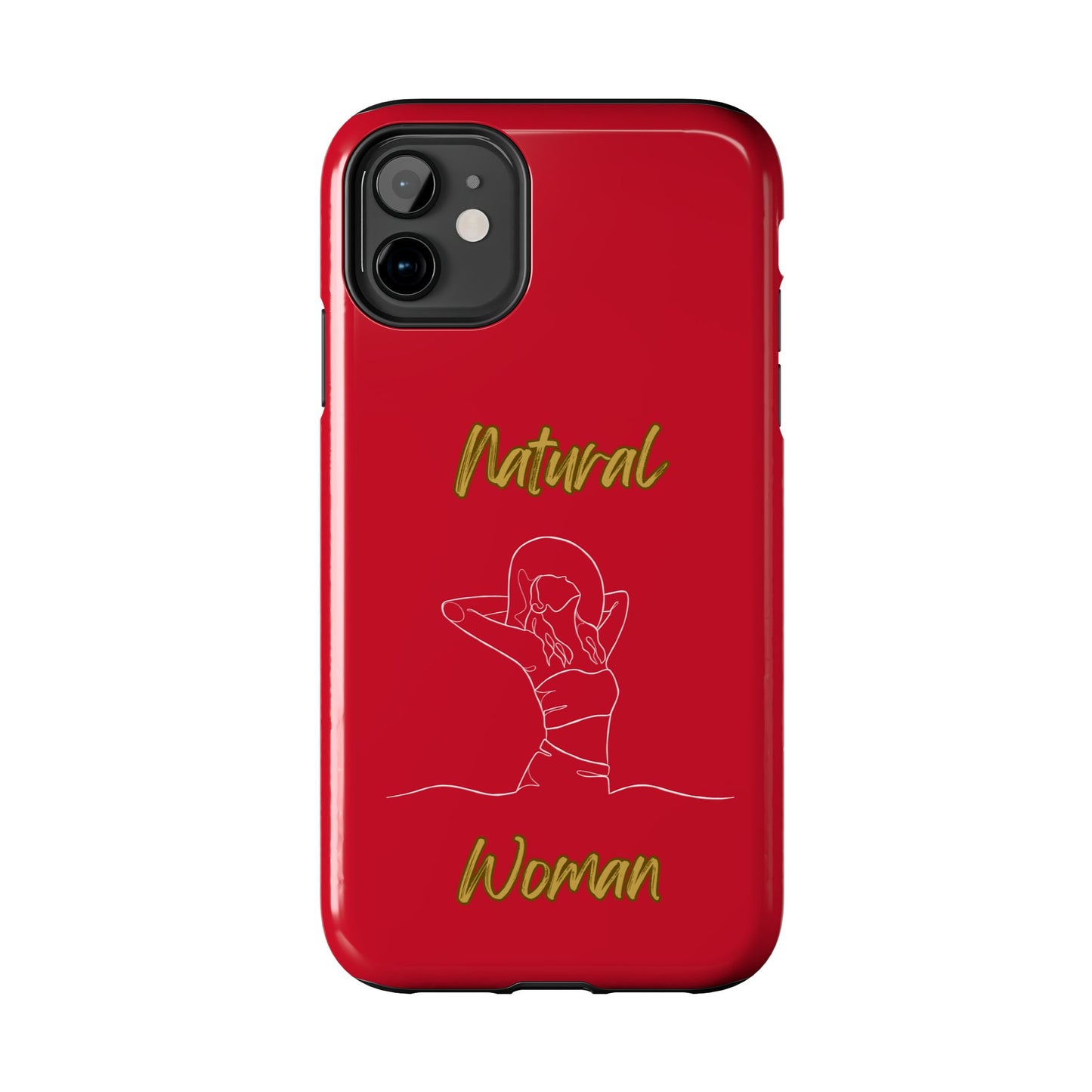 Natural Woman Sun Fun (WL)Tough Phone Cases DARK RED