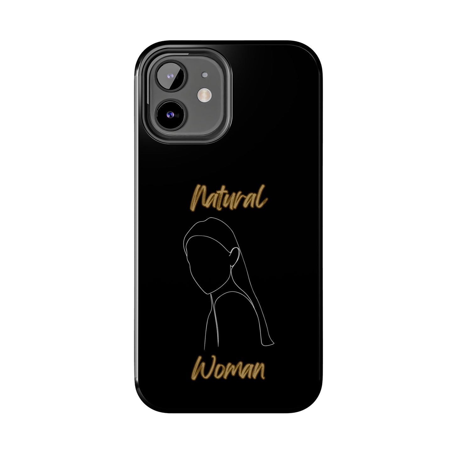 Natural Woman Tilted Look (WL) Tough Phone Cases BLACK