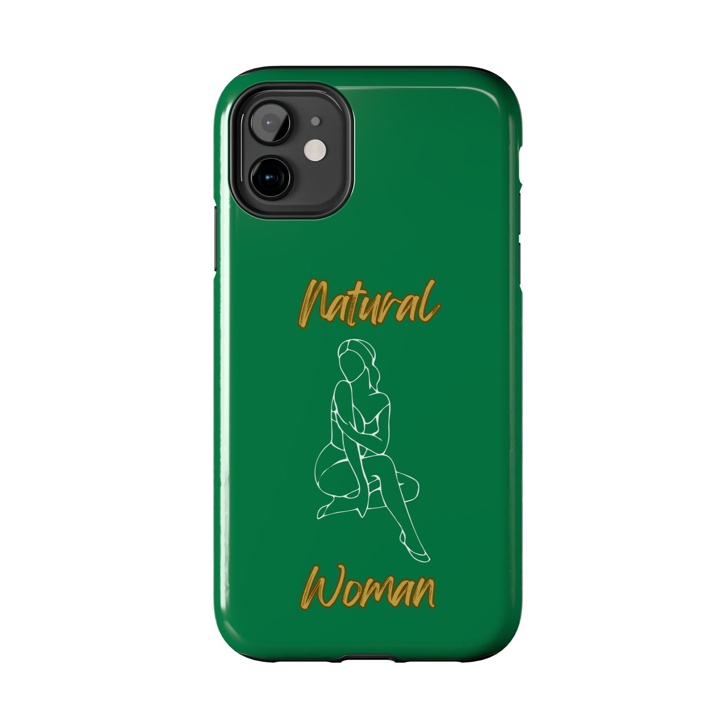 Natural Woman Shoulder Action (WL)Tough Phone Cases DARK GREEN