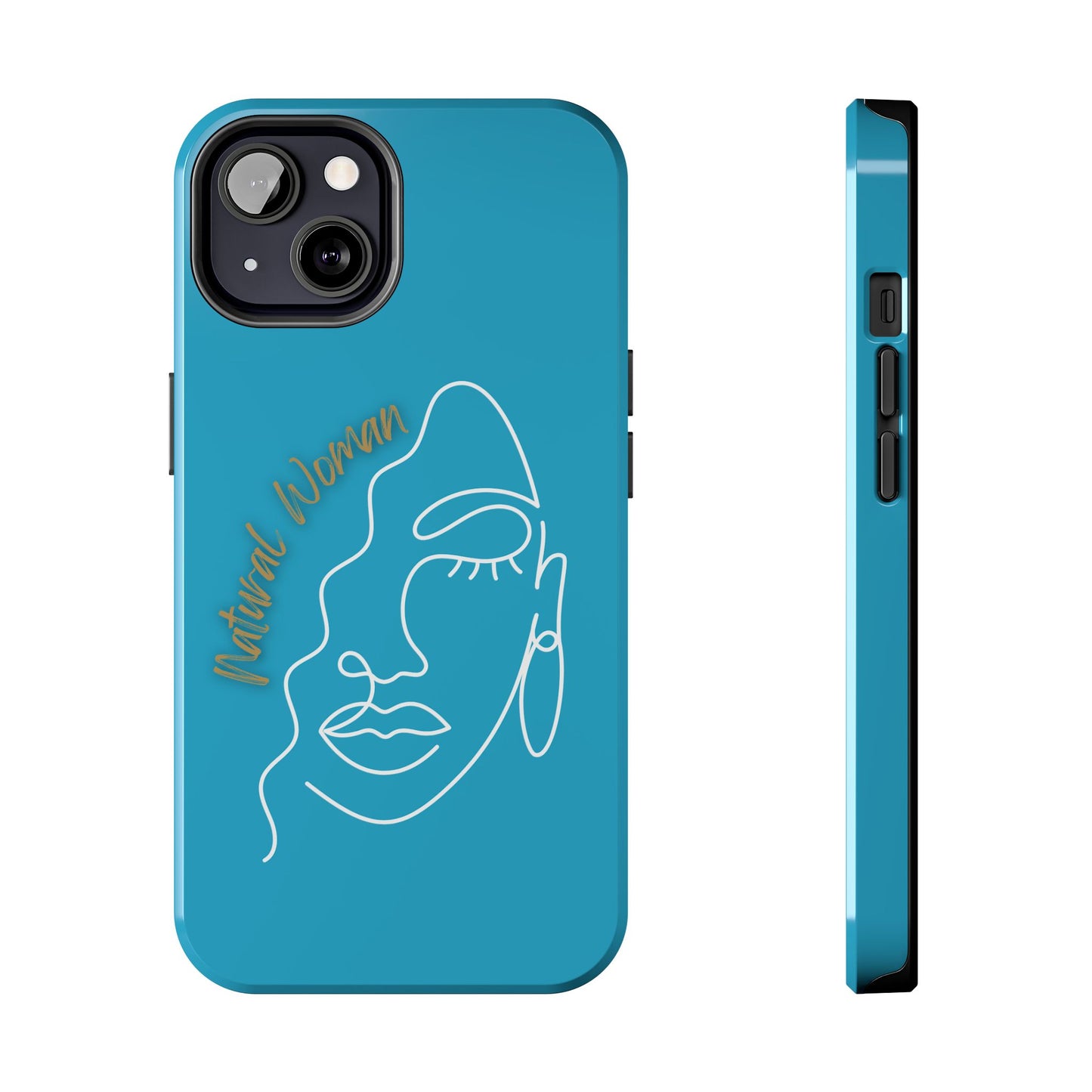 Natural Woman Half Face (WL)Tough Phone Case TURQUOISE