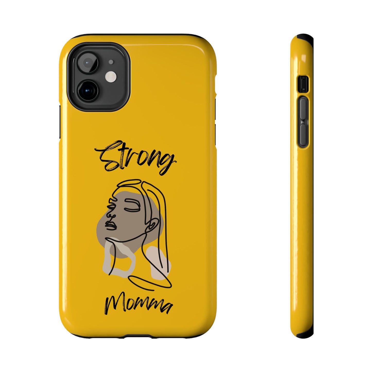 STRONG MOMMA Samsung Galaxy Tough Phone Cases (BL) Yellow