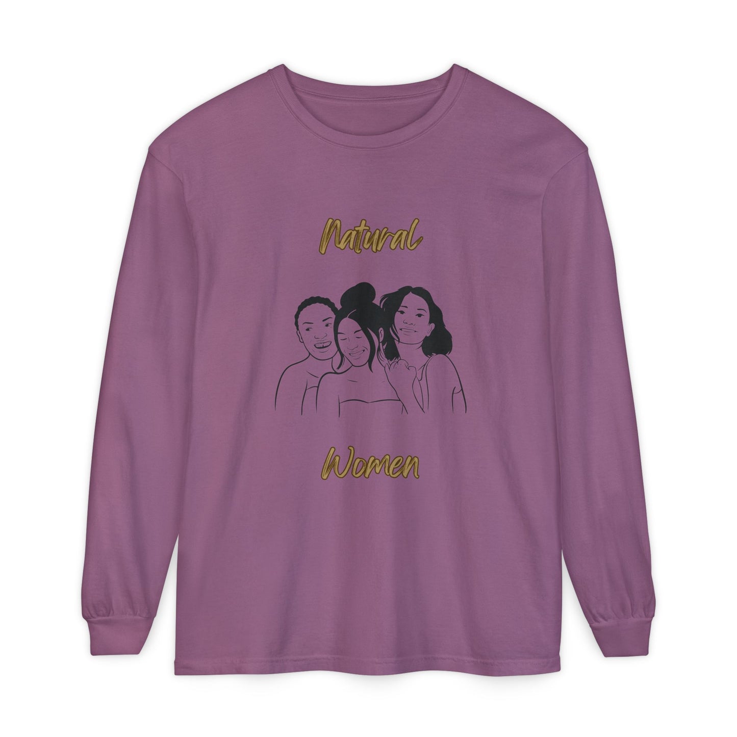 Natural Woman Laughing Friends (BL) Long Sleeve T-Shirt
