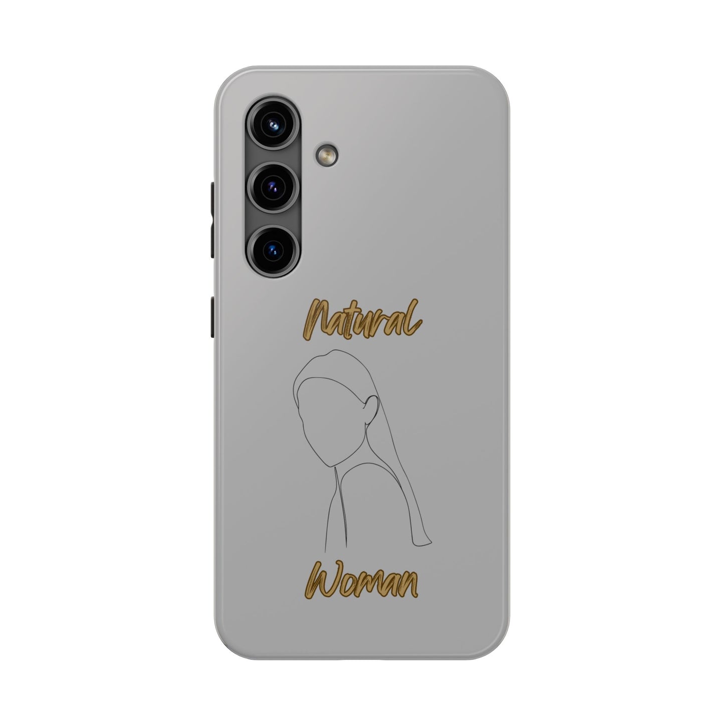 Natural Woman Tilted Look (BL) Tough Phone Cases LIGHT GREY