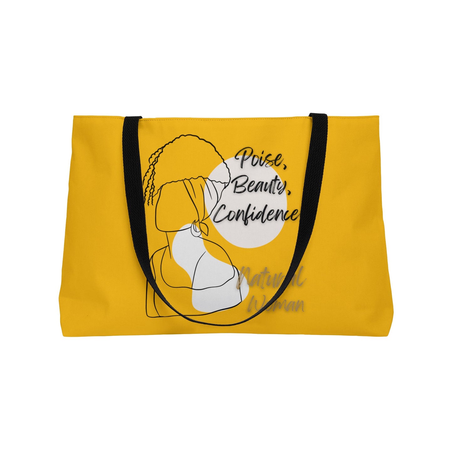 Natural Woman Puff (BL) Weekender Tote Bag YELLOW