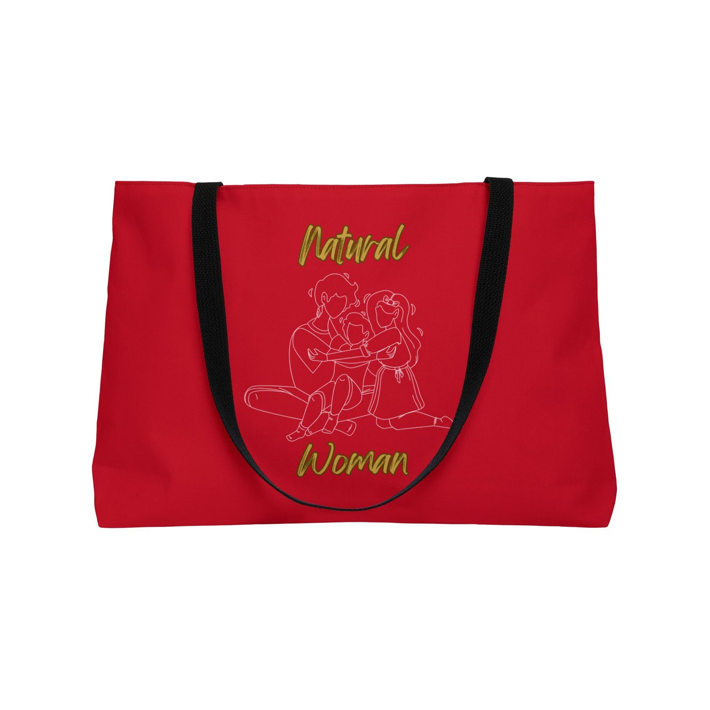 Natural Woman Bear Hugs (WL) Weekender Tote Bag DARK RED