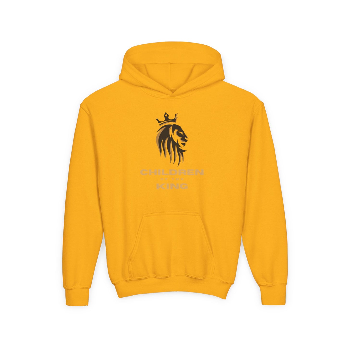 "Children of the King" Hoodie - BLACK Lion Design with Isaiah 54:13