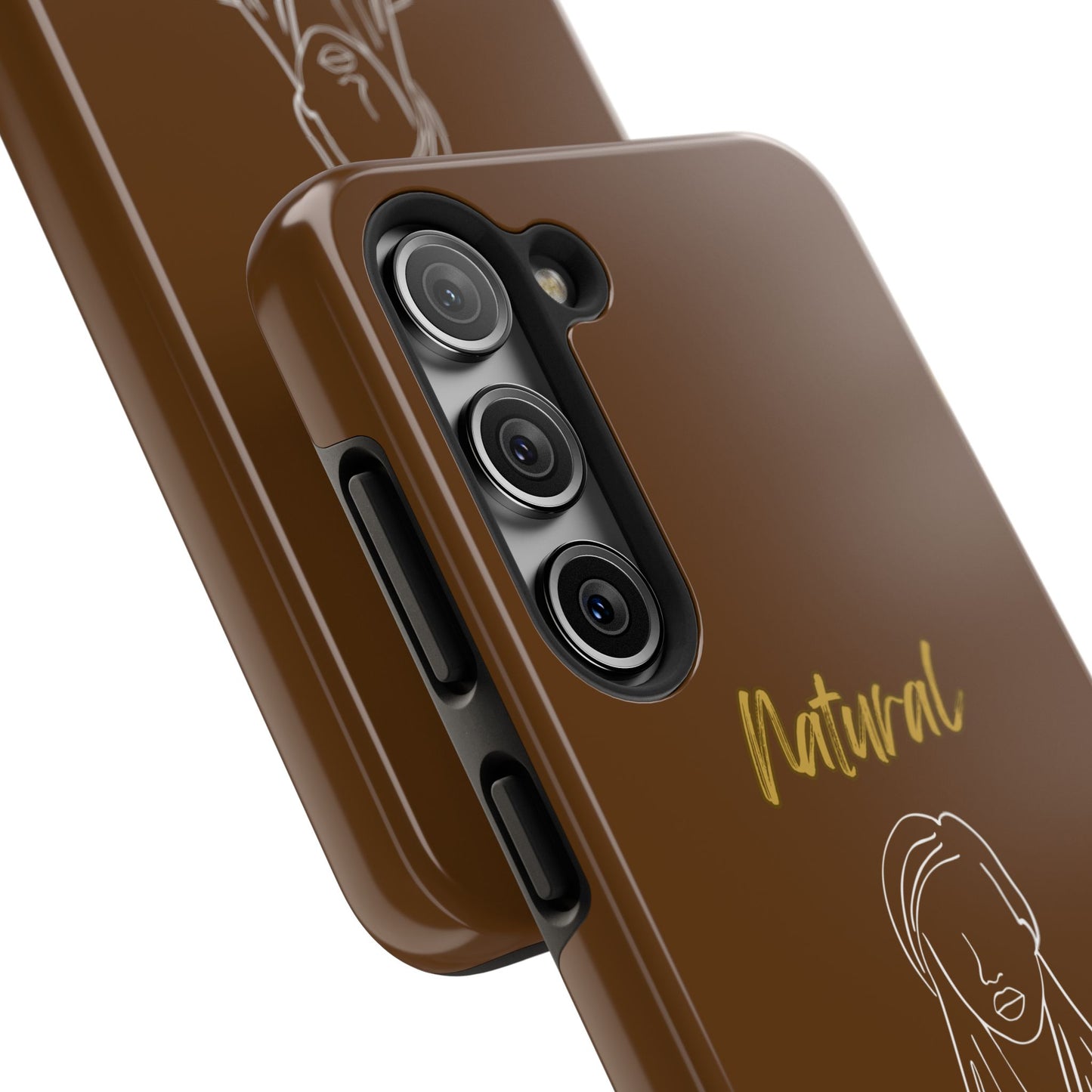 Natural Woman Content (WL)Tough Phone Cases BROWN