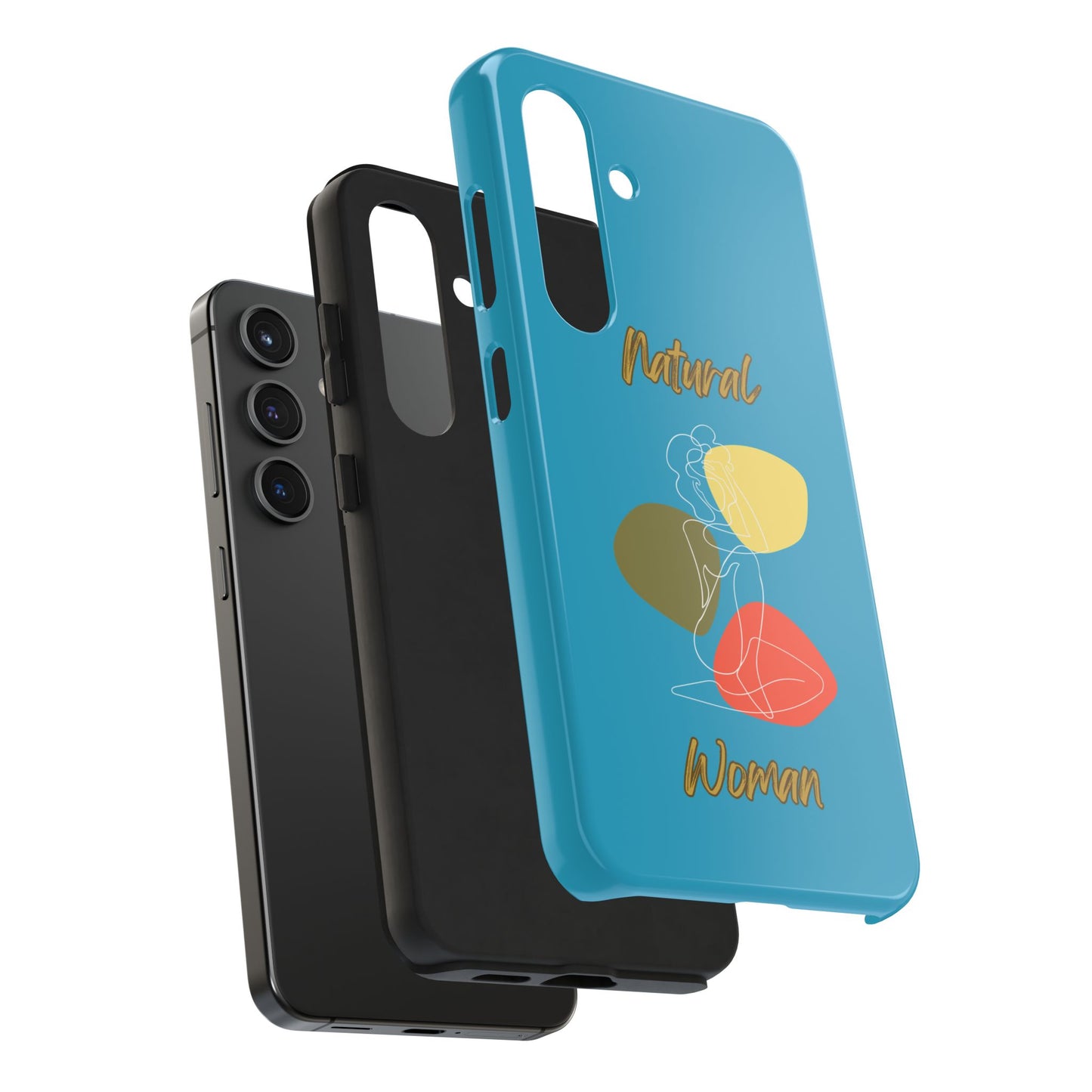 Natural Woman Colorful Pose (WL)Tough Phone Cases TURQUOISE