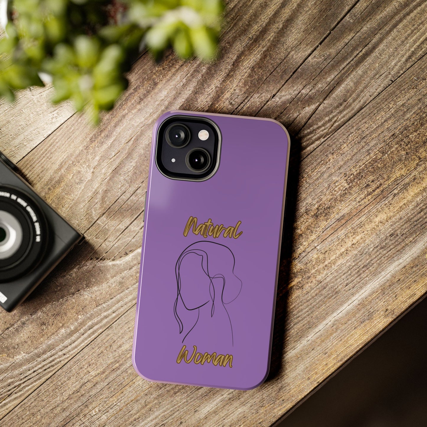 Natural Woman Hanging Hair (BL) Tough Phone Cases LIGHT PURPLE