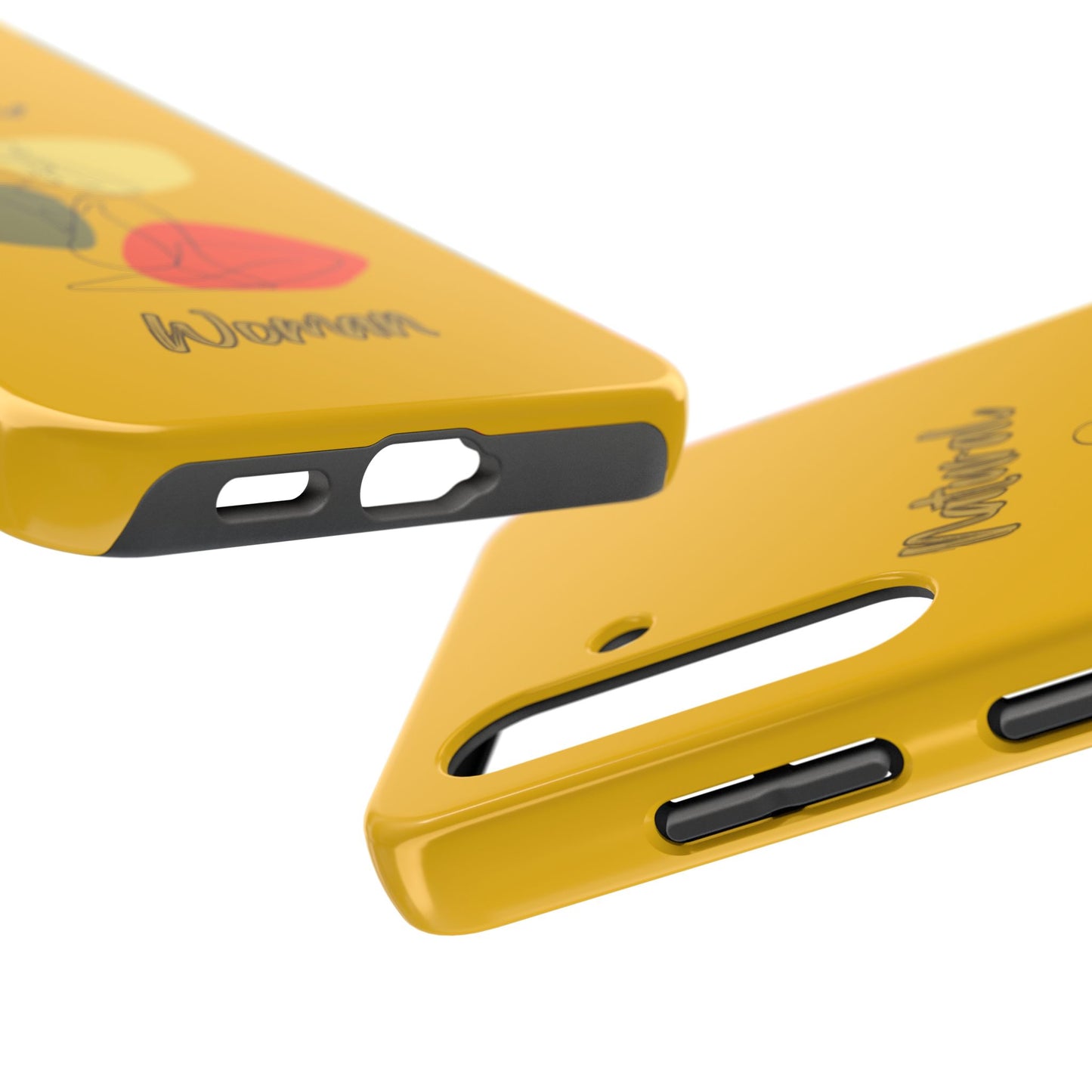 Natural Woman Colorful Pose (BL)Tough Phone Cases YELLOW