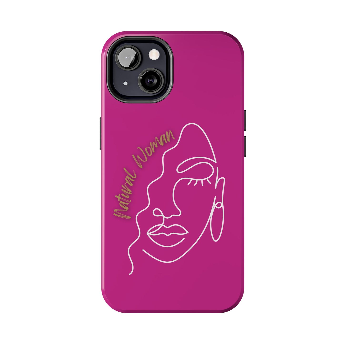 Natural Woman Half Face (WL)Tough Phone Case PINK