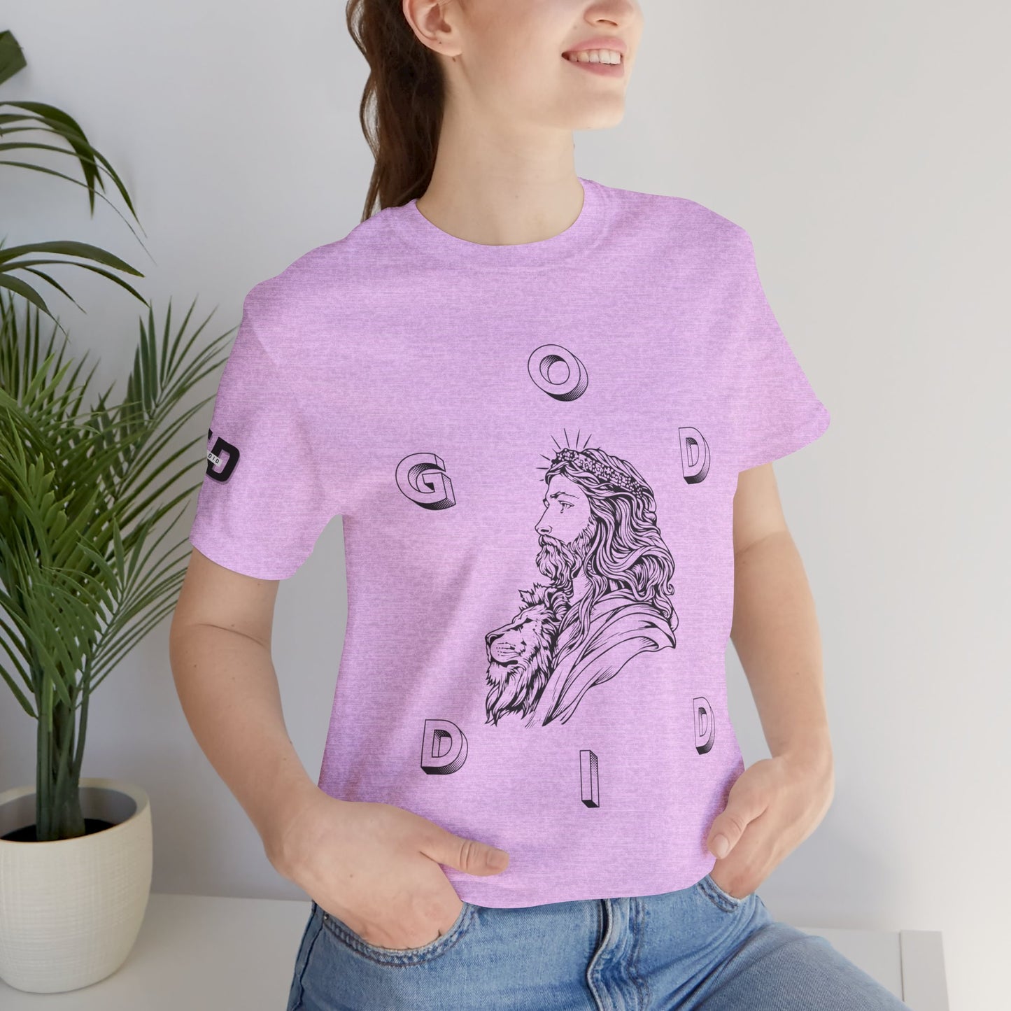 "GOD DID" —(BL) Jesus/Lion Profile