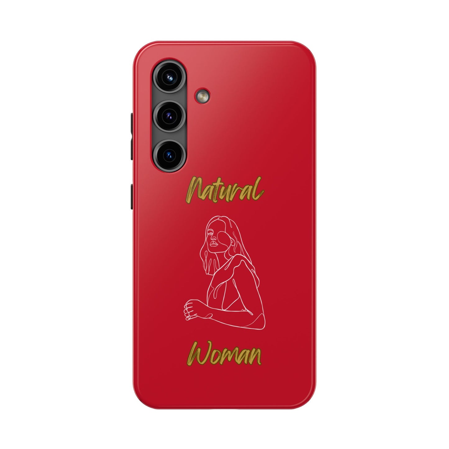Natural Woman Care Free (WL)Tough Phone Cases DARK RED