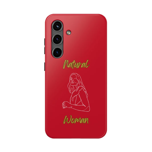 Natural Woman Care Free (WL)Tough Phone Cases DARK RED