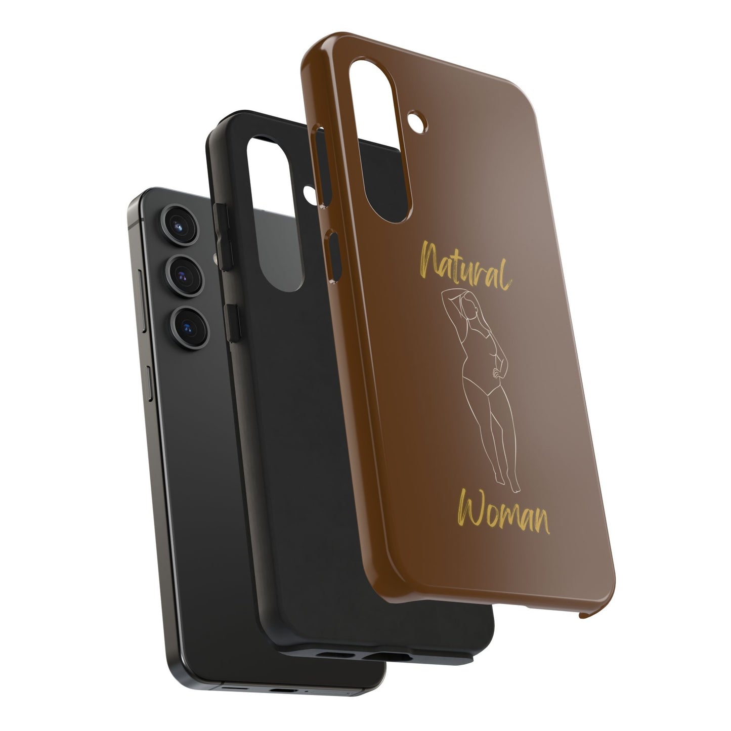 Natural Woman Looking Good (WL)Tough Phone Cases BROWN