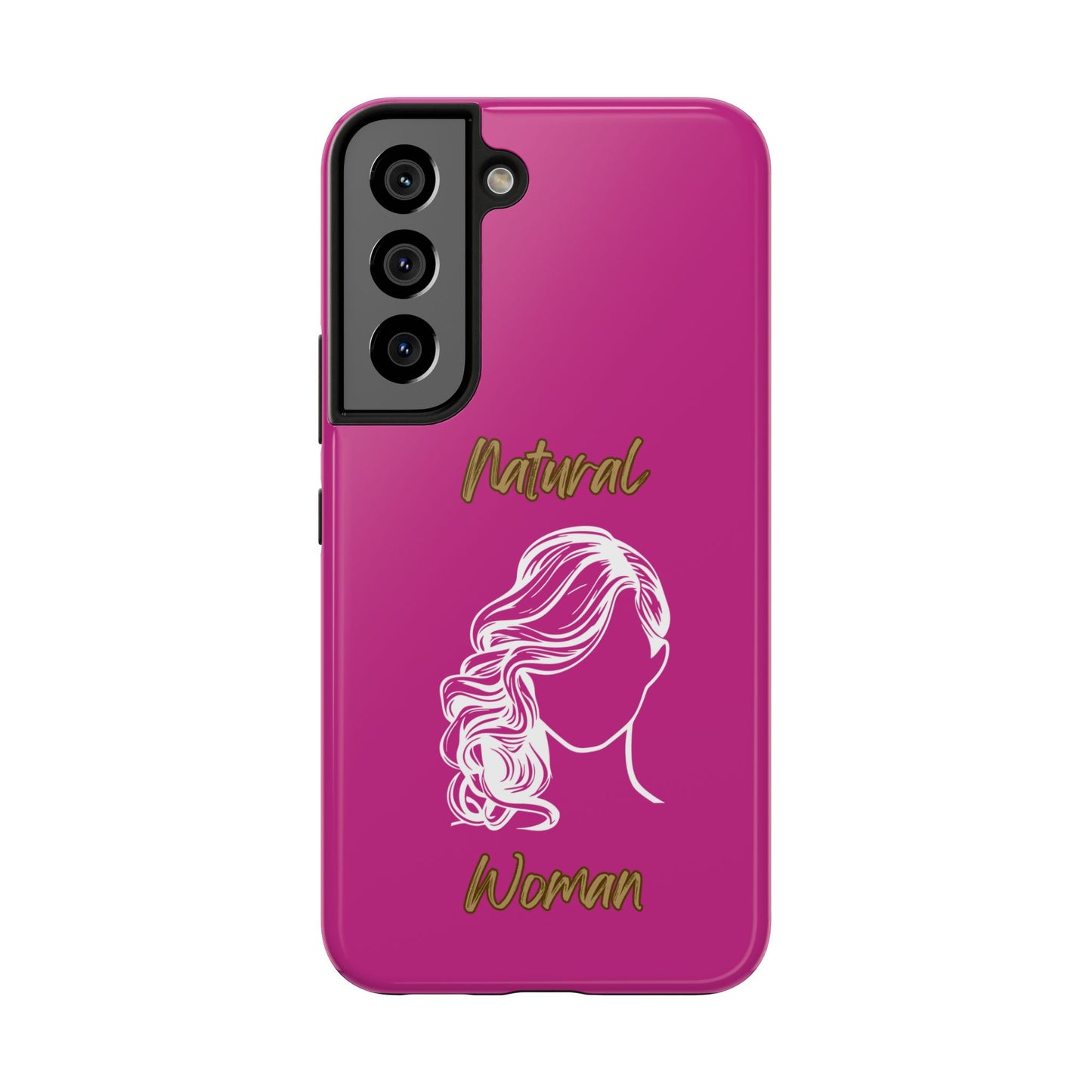 Natural Woman Long Curl (WL)Tough Phone Cases PINK