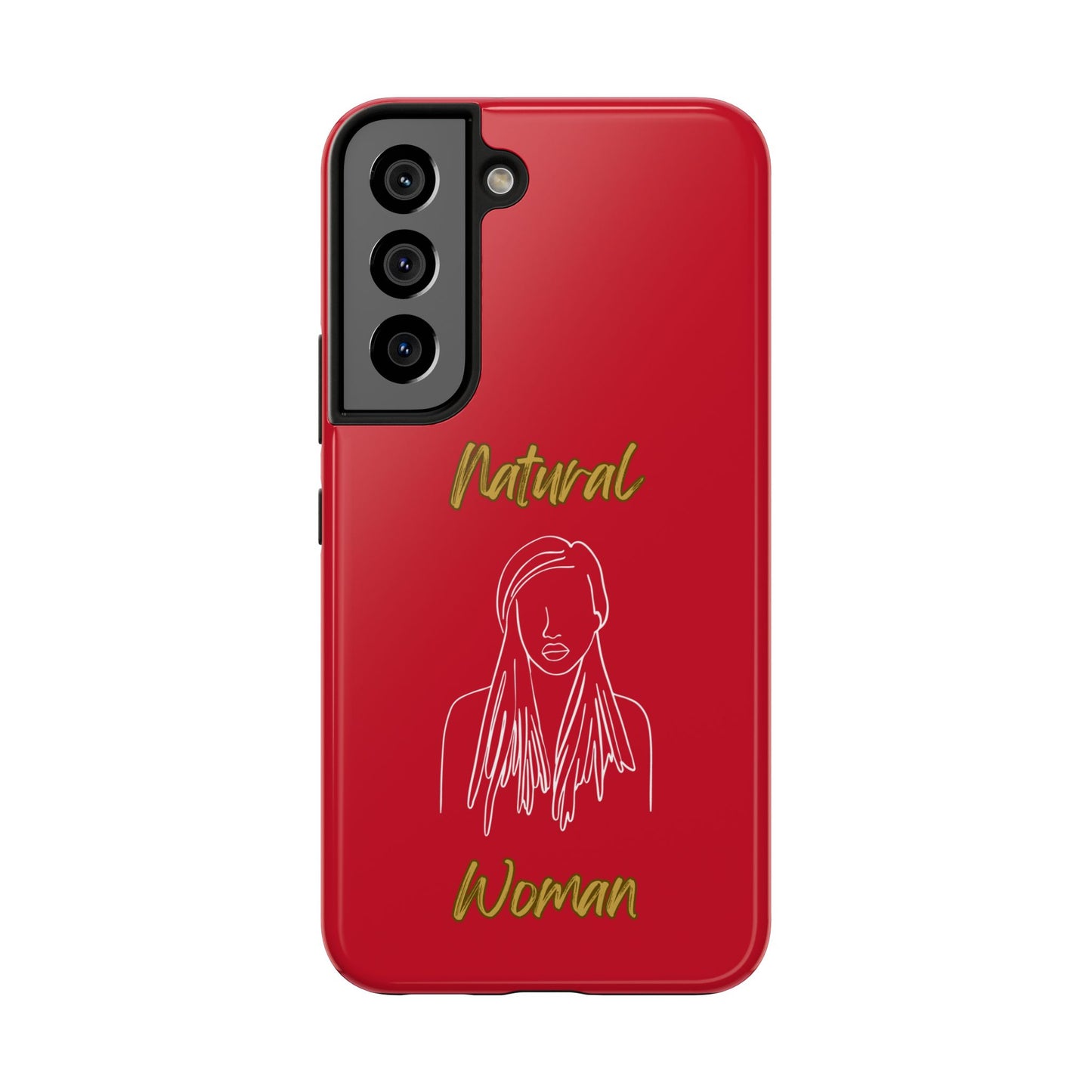 Natural Woman Content (WL)Tough Phone Cases DARK RED