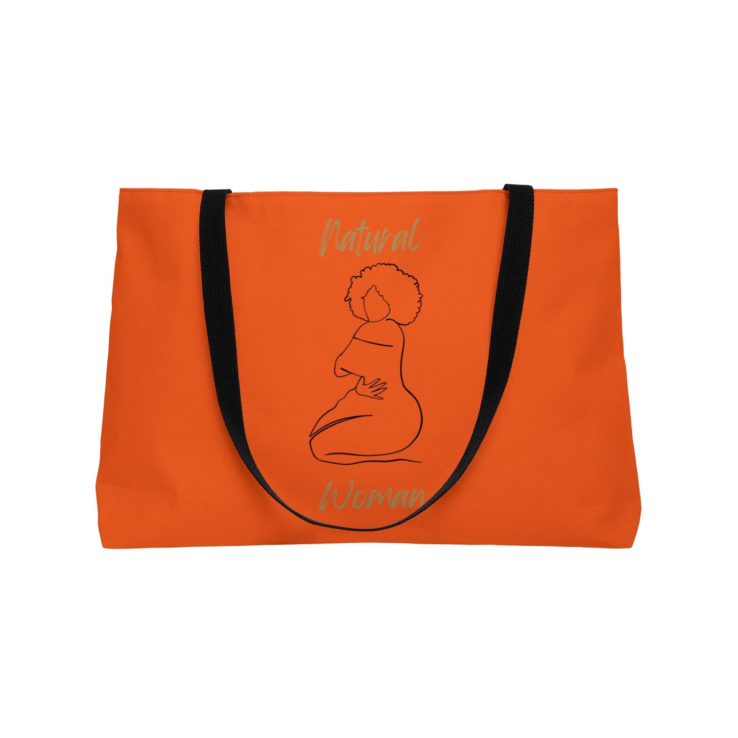 Natural Woman Hug (BL) Weekender Tote Bag ORANGE