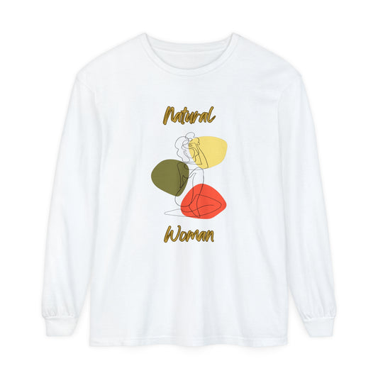 Natural Woman Colorful Pose (BL) Long Sleeve T-Shirt