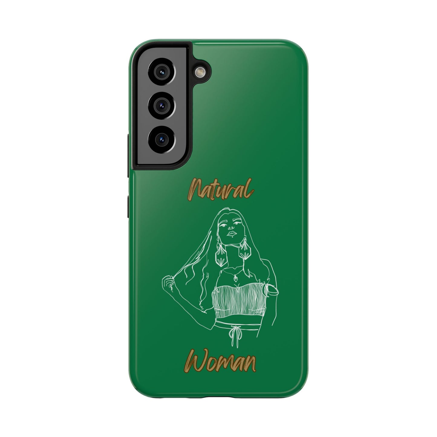 Natural Woman Thinking (WL)Tough Phone Cases DARK GREEN