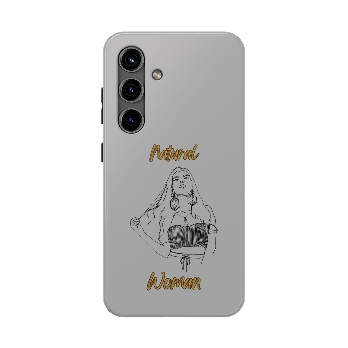 Natural Woman Thinking (BL)Tough Phone Cases LIGHT GREY
