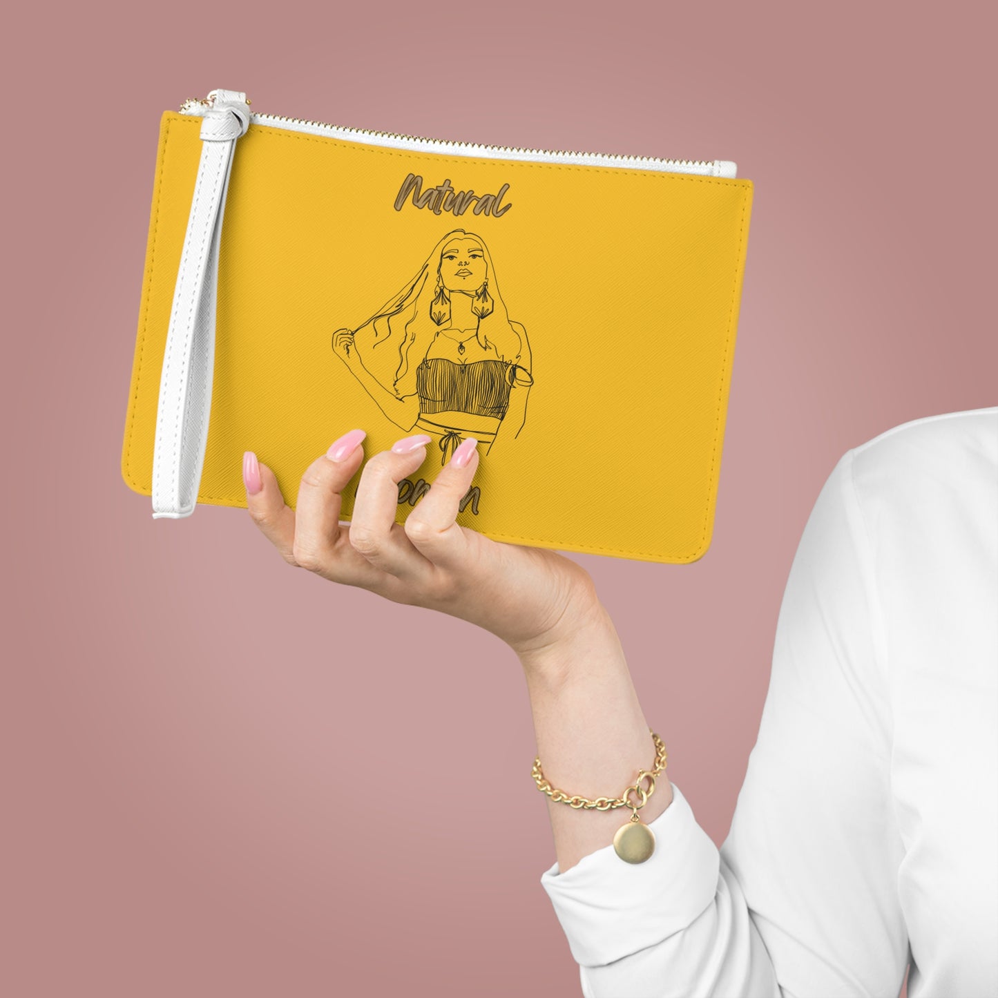 Natural Woman Thinking (BL) Clutch Bag YELLOW