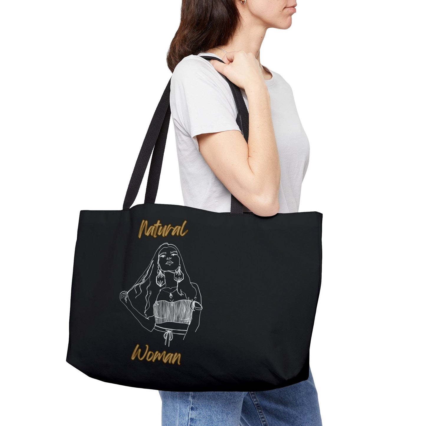 Natural Woman Thinking (WL) Weekender Tote Bag BLACK