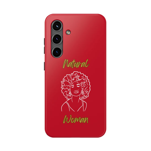 Natural Woman All About Me (WL)Tough Phone Cases DARK RED