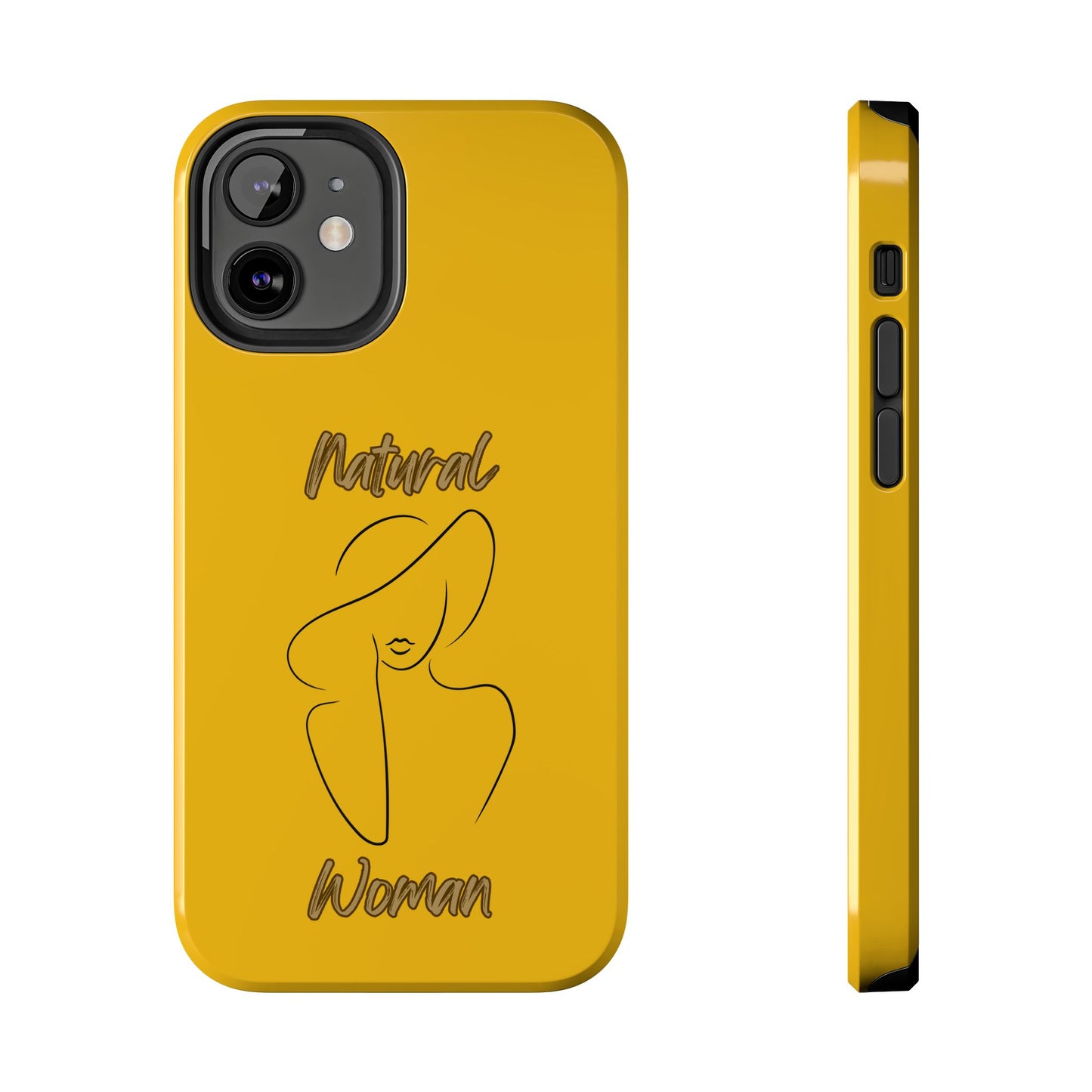 Natural Woman Sun Hat (BL) Tough Phone Cases YELLOW