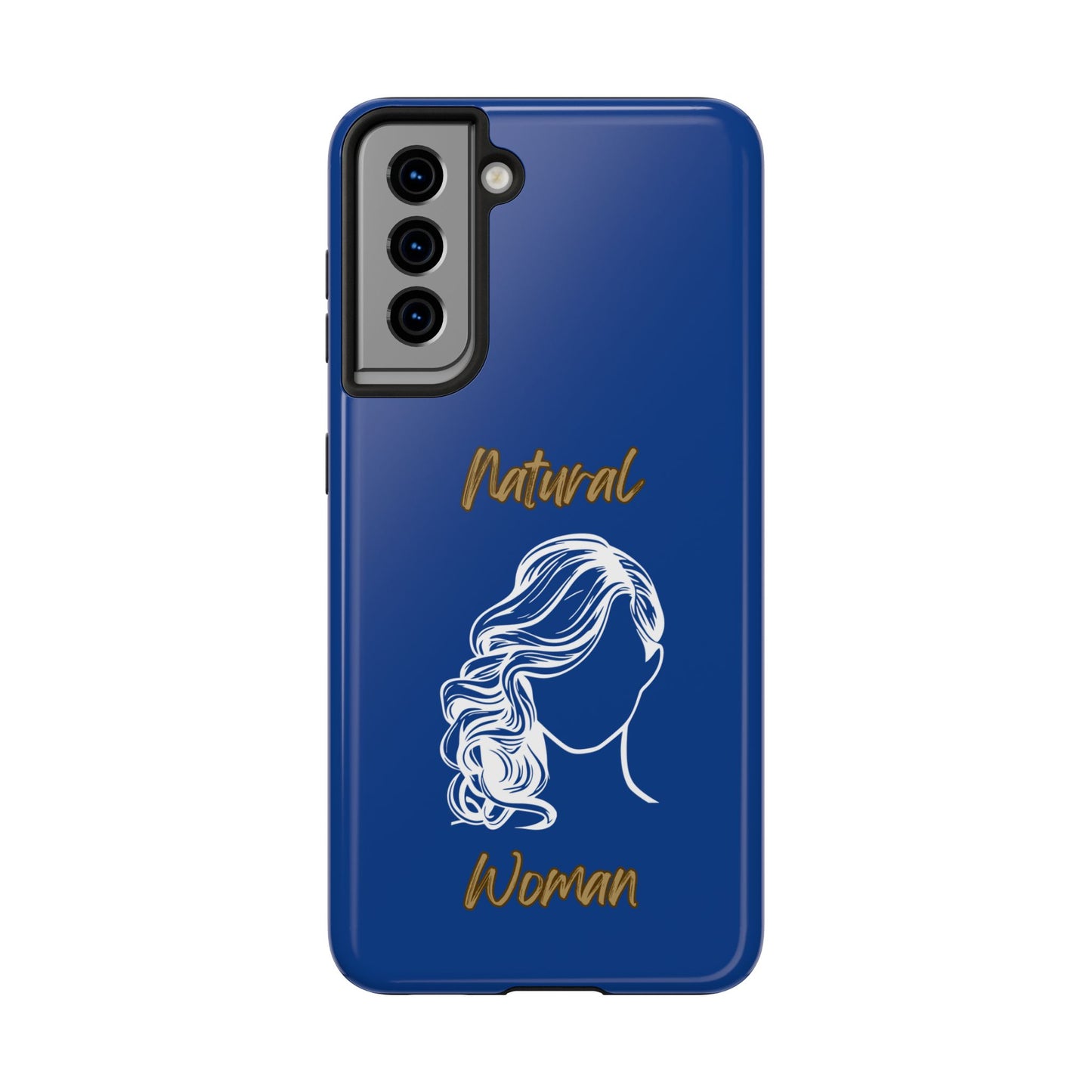 Natural Woman Long Curl (WL)Tough Phone Cases DARK BLUE