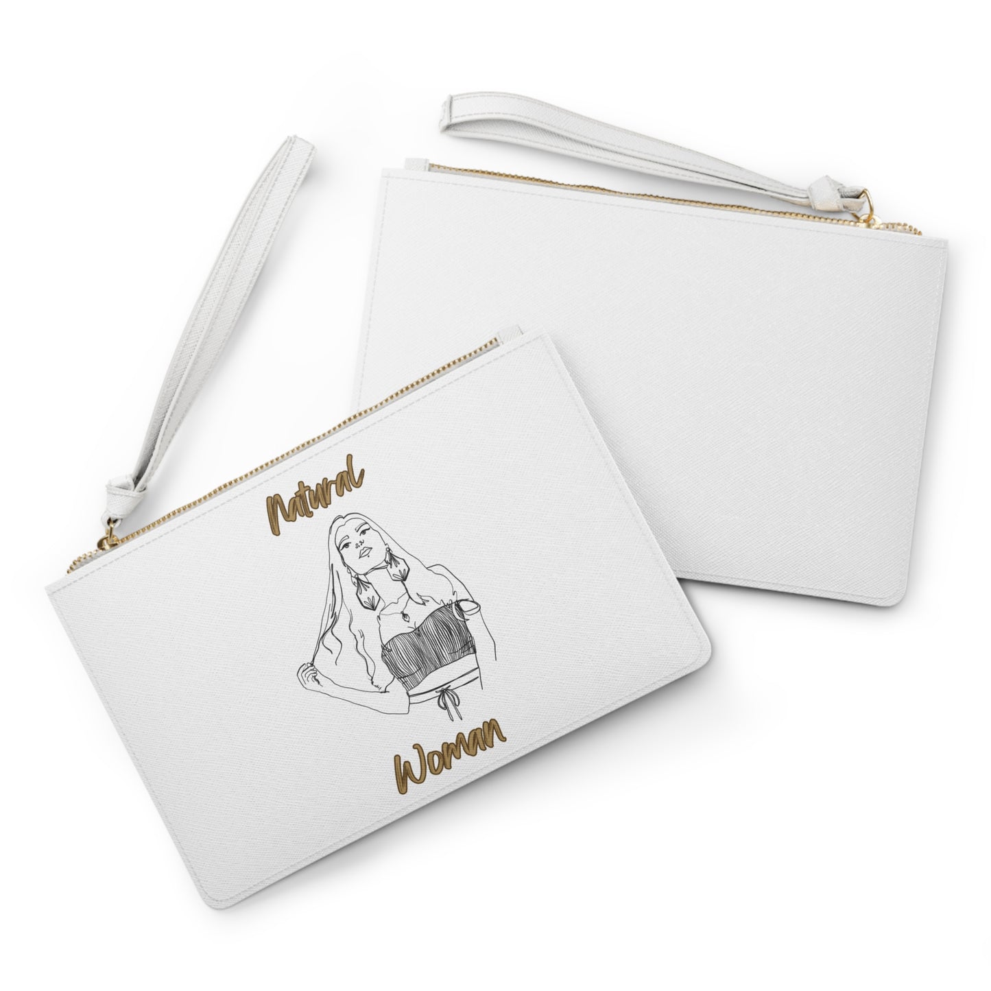 Natural Woman Thinking (BL) Clutch Bag WHITE