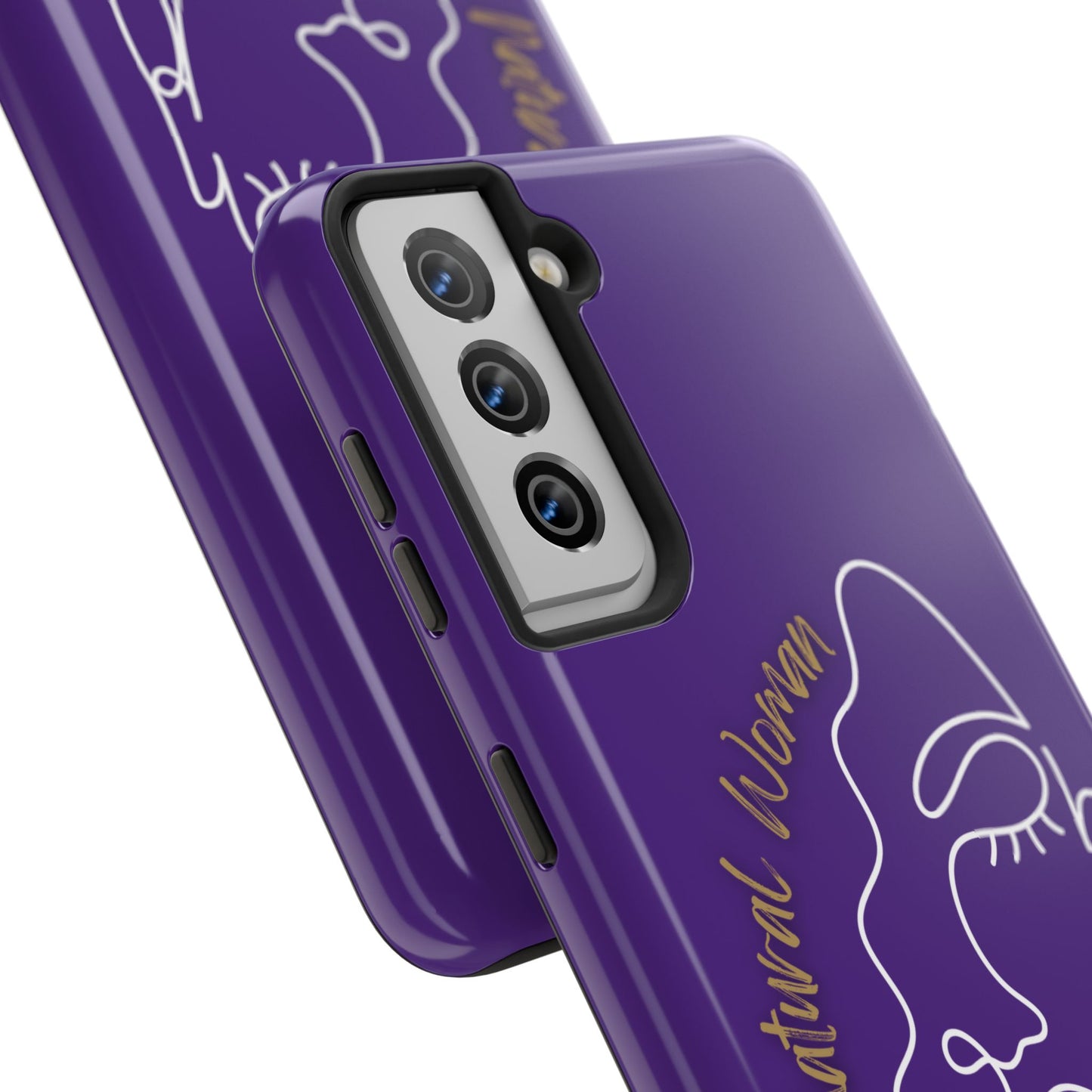 Natural Woman Half Face (WL)Tough Phone Case PURPLE