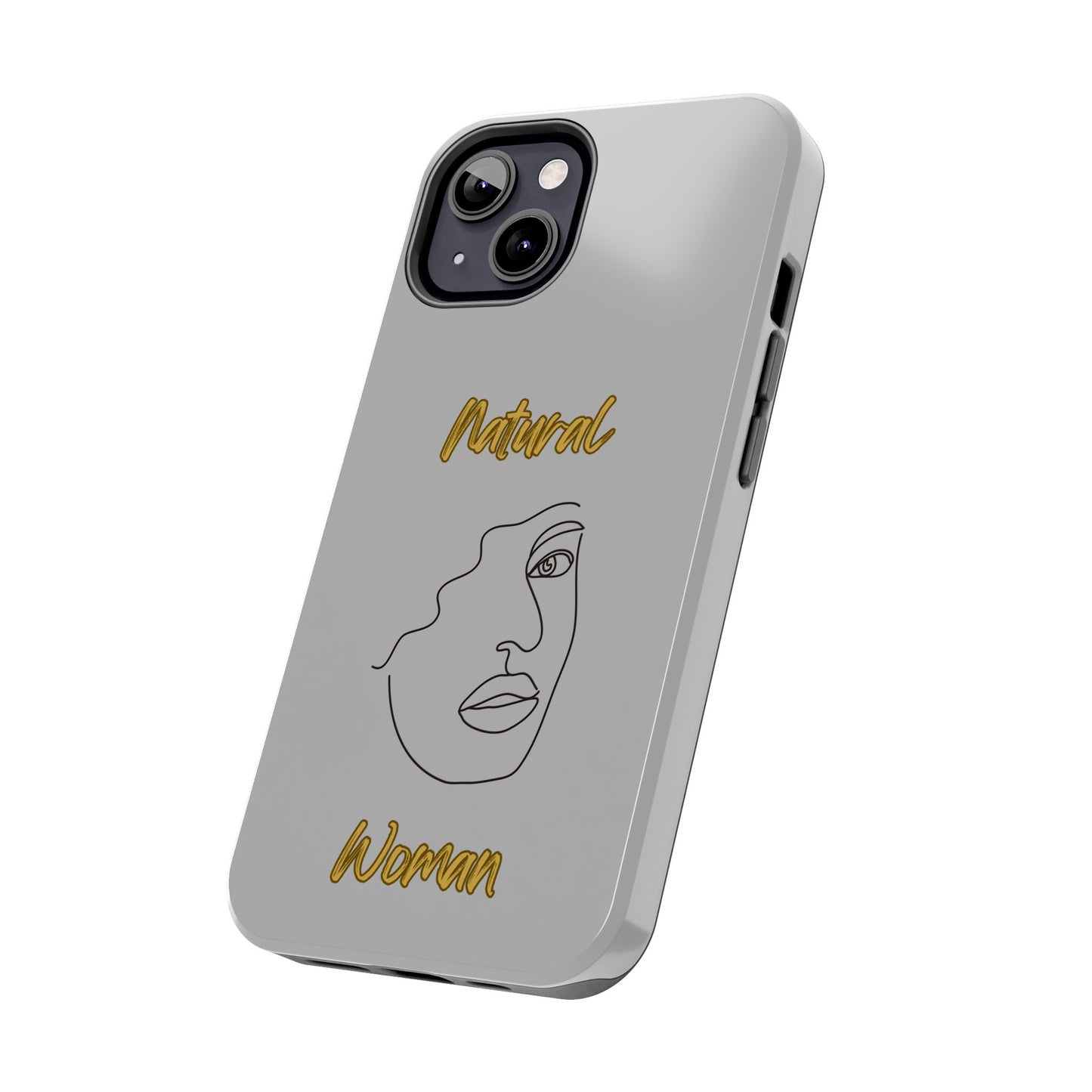 Natural Woman Peekaboo (BL)Tough Phone Cases LIGHT GREY