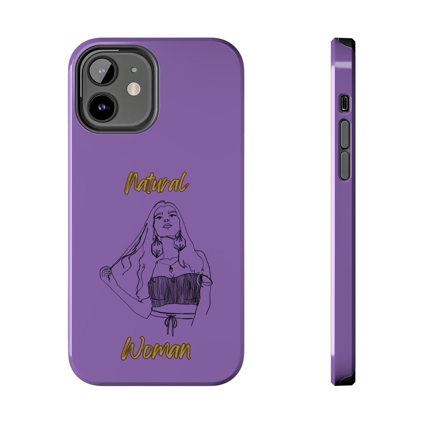 Natural Woman Thinking (BL)Tough Phone Cases LIGHT PURPLE