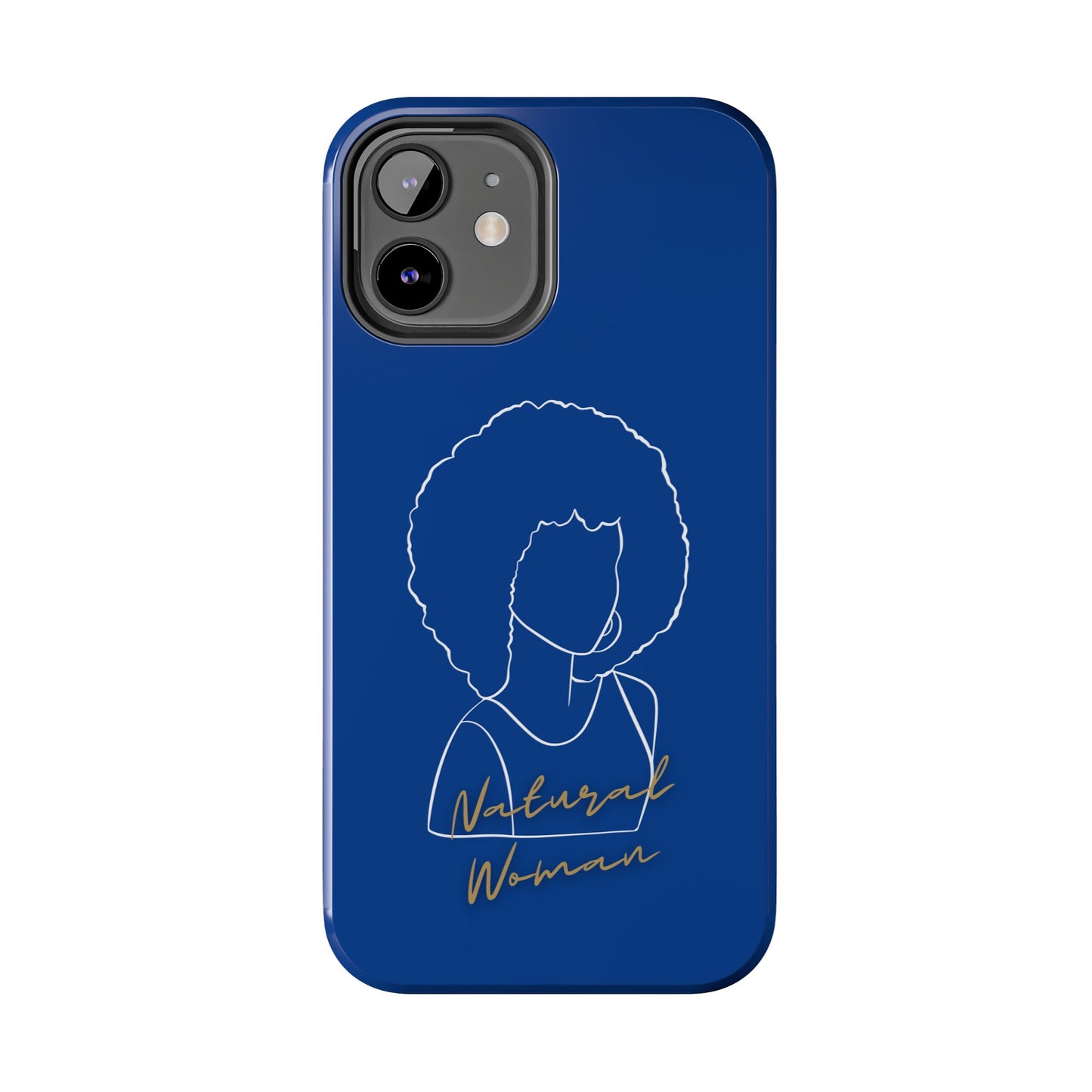 Natural Woman Afro (WL)Tough Phone Cases DARK BLUE