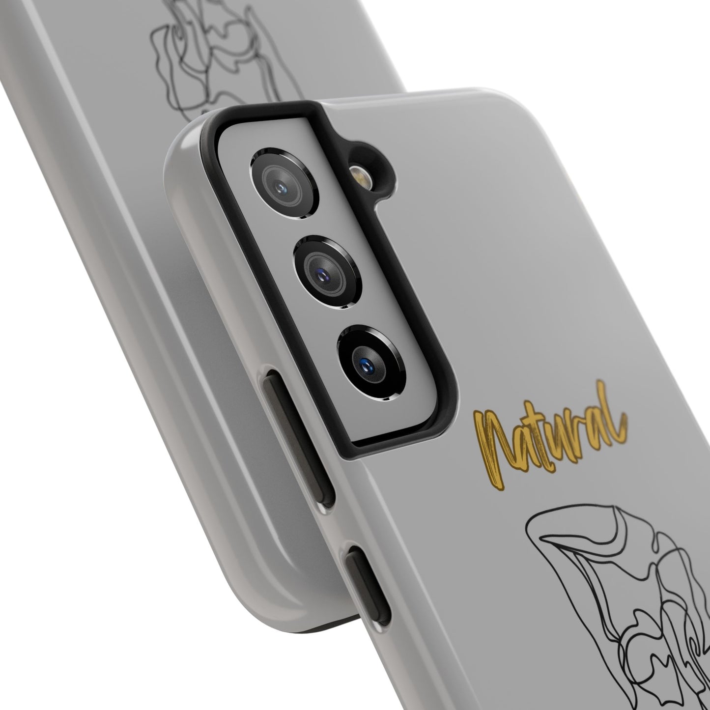 Natural Woman Flexible (BL)Tough Phone Cases LIGHT GREY
