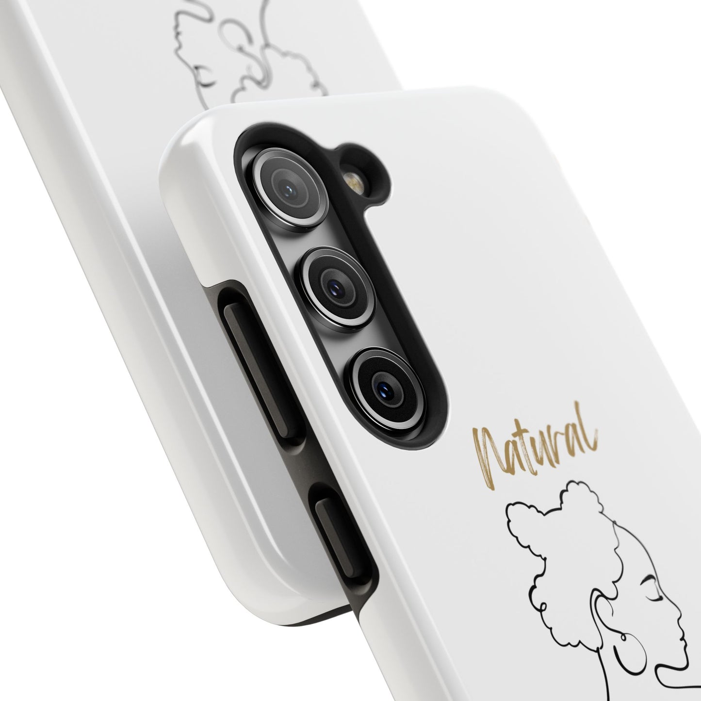 Natural Woman Twists (BL) Tough Phone Case WHITE