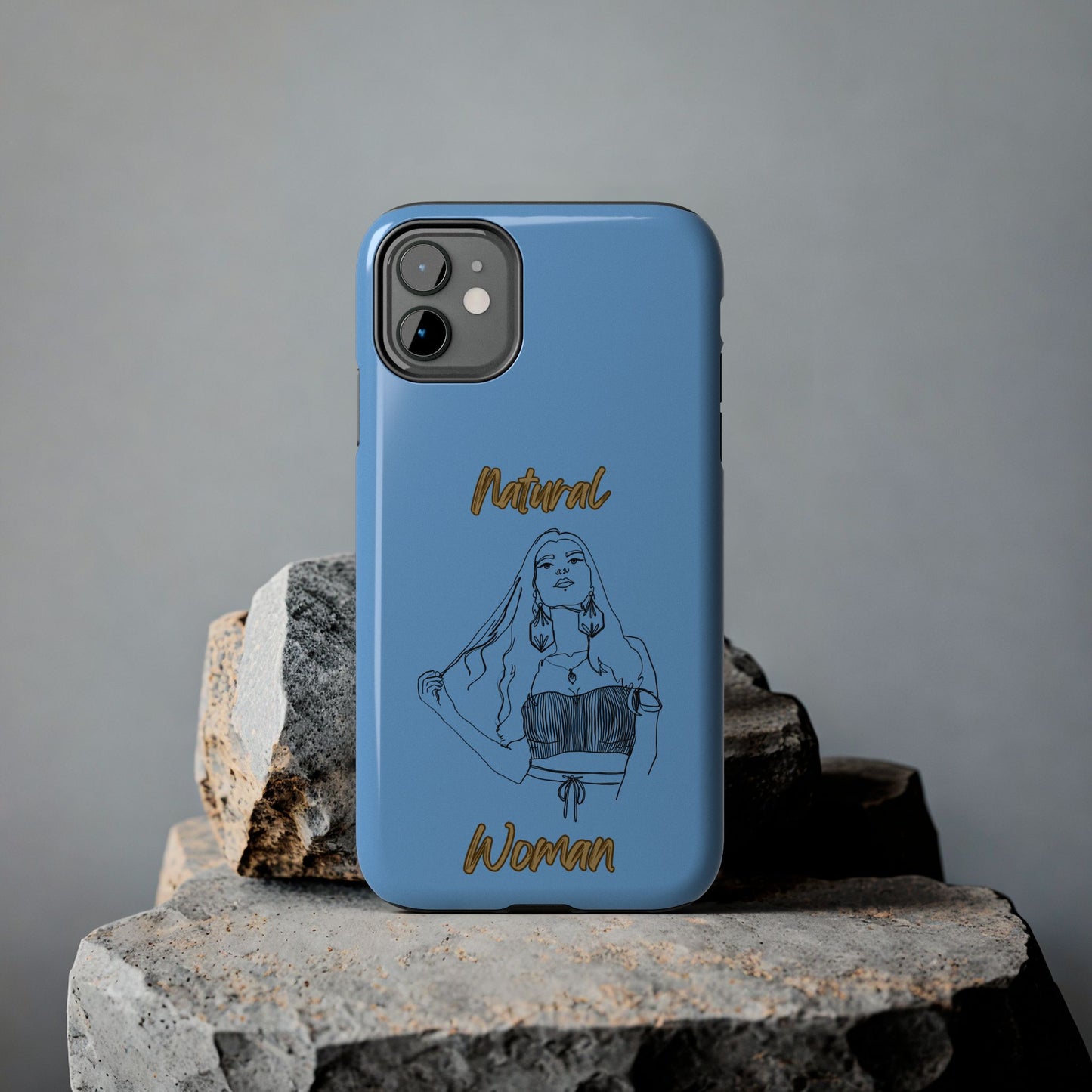 Natural Woman Thinking (BL)Tough Phone Cases LIGHT BLUE