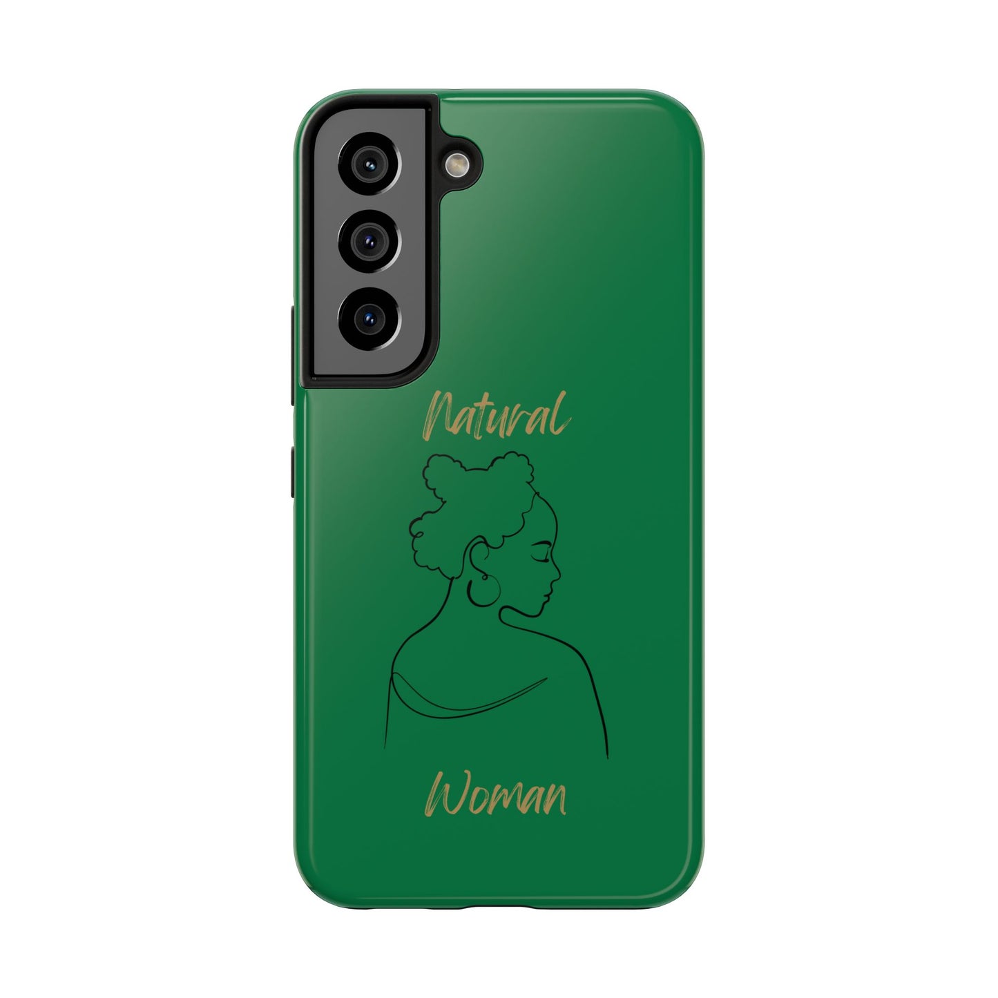 Natural Woman Twists (BL) Tough Phone Cases DARK GREEN