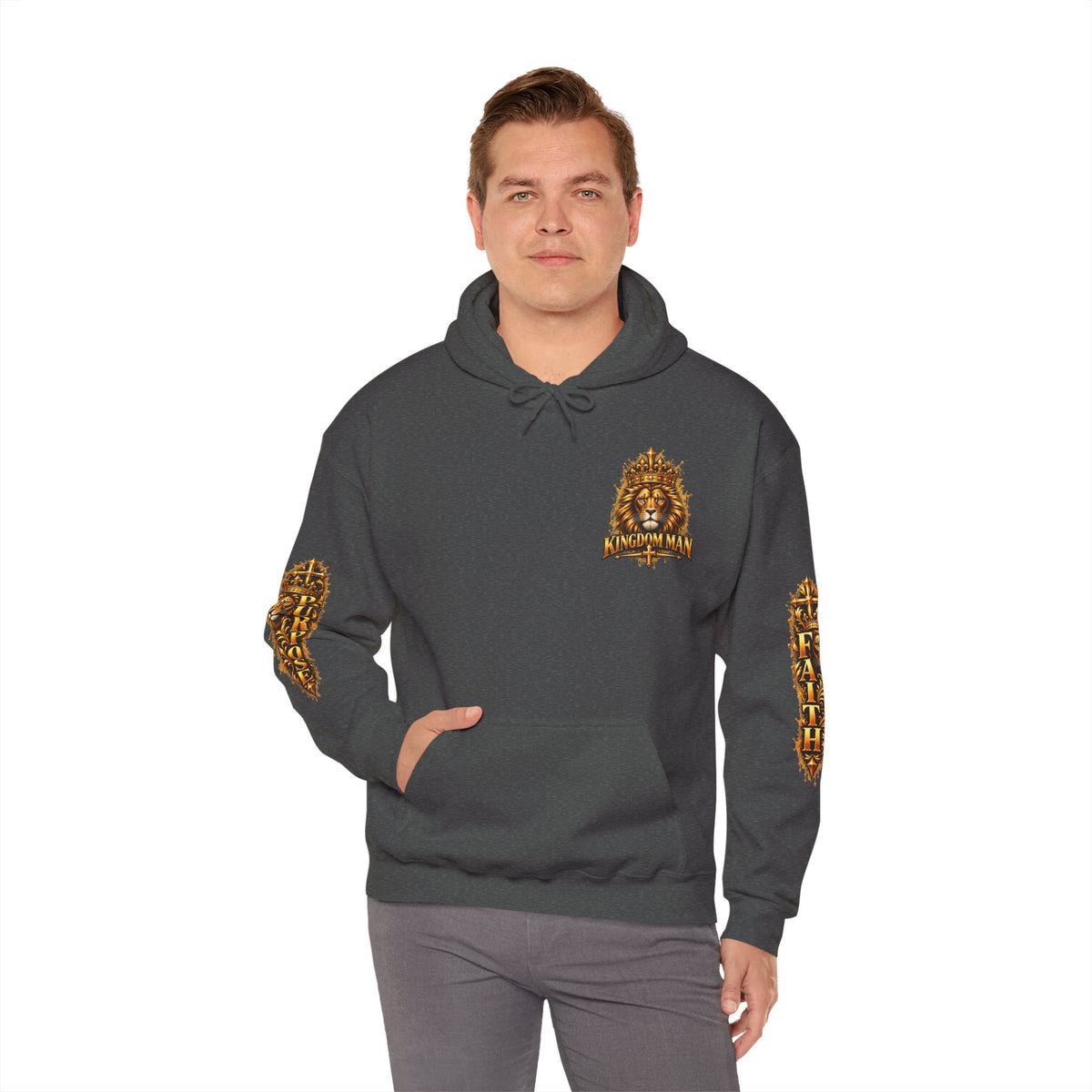 KINGDOM MAN™ Crowned Lion Hoodie