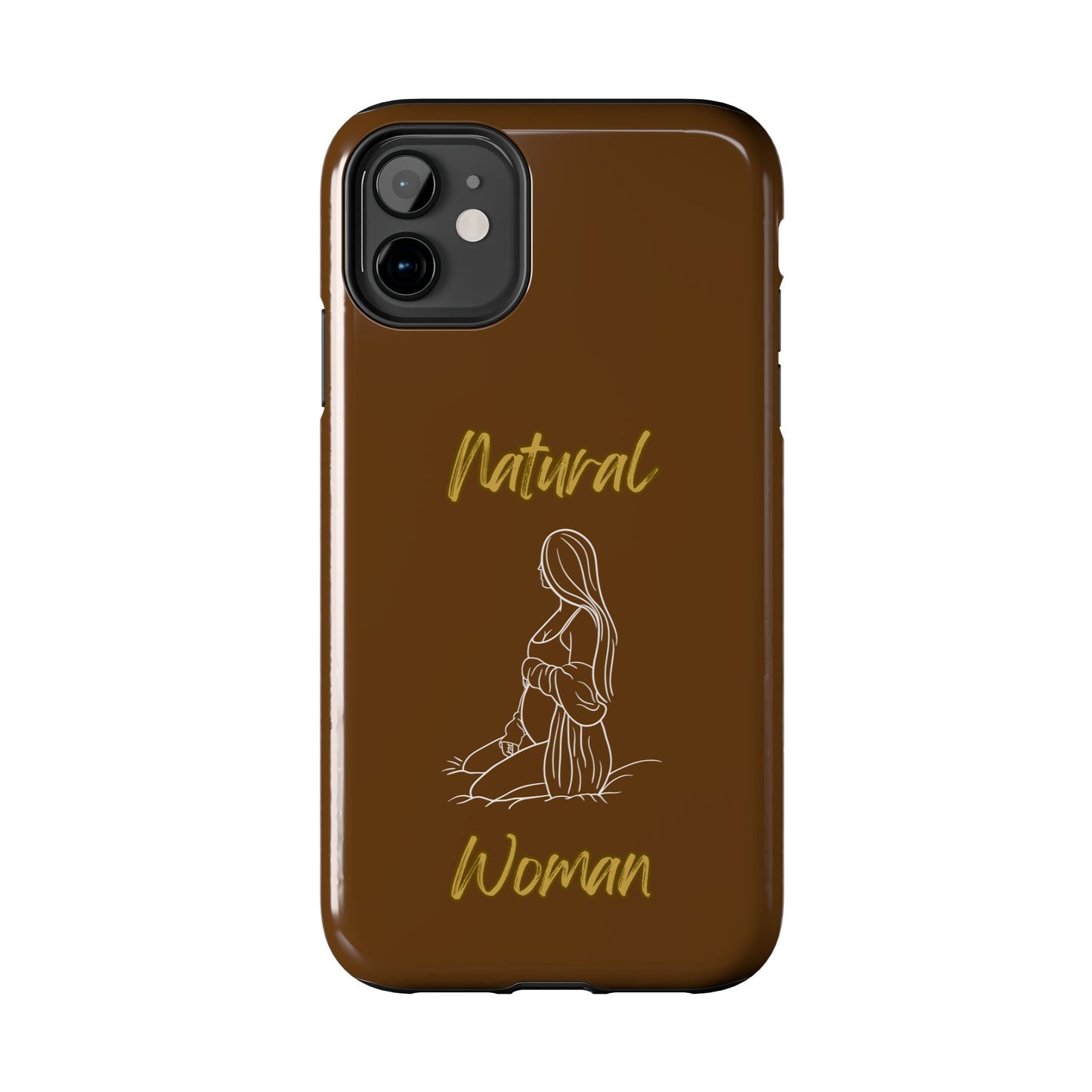 Natural Woman Expecting (WL)Tough Phone Cases BROWN