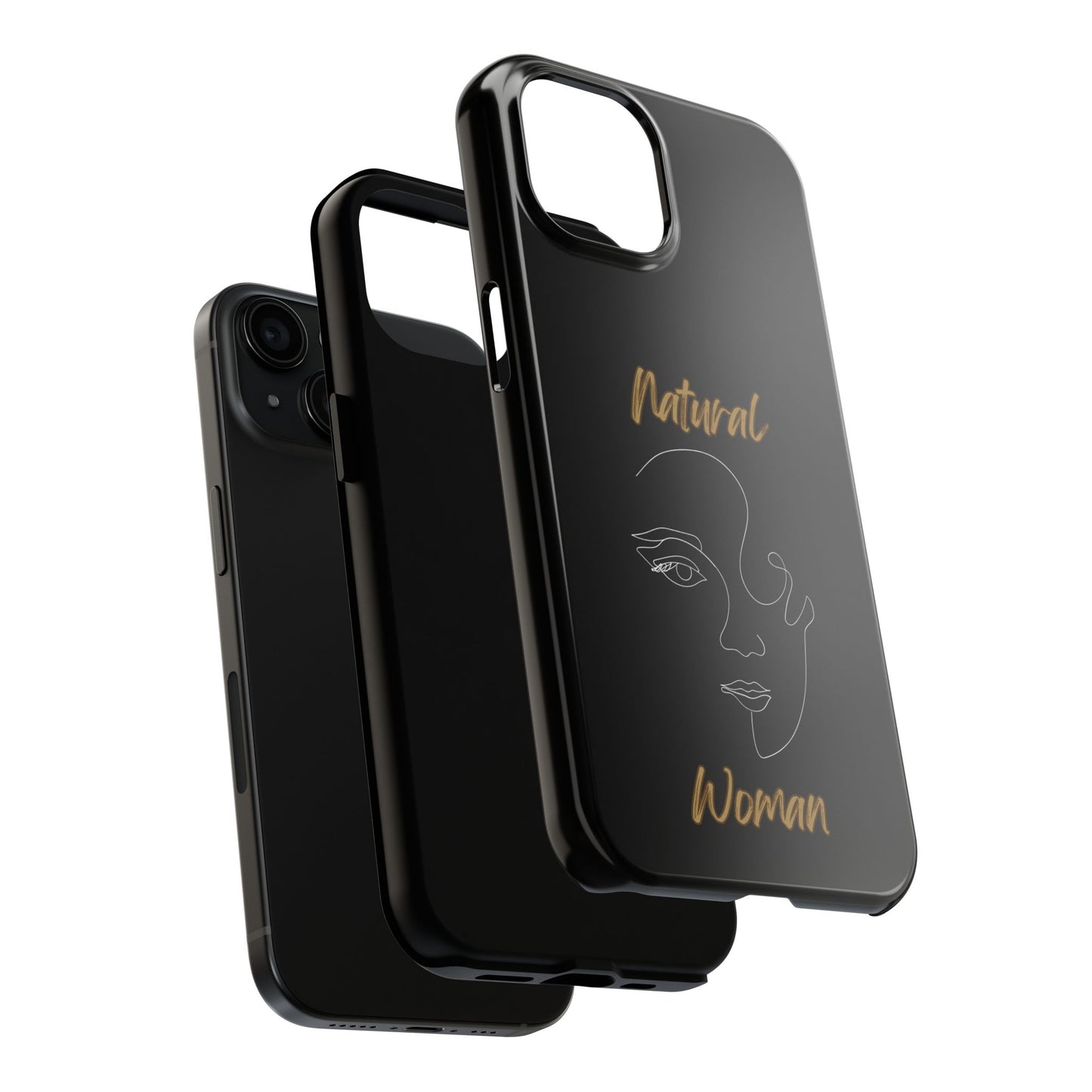 Natural Woman Looking (WL) Tough Phone Cases BLACK