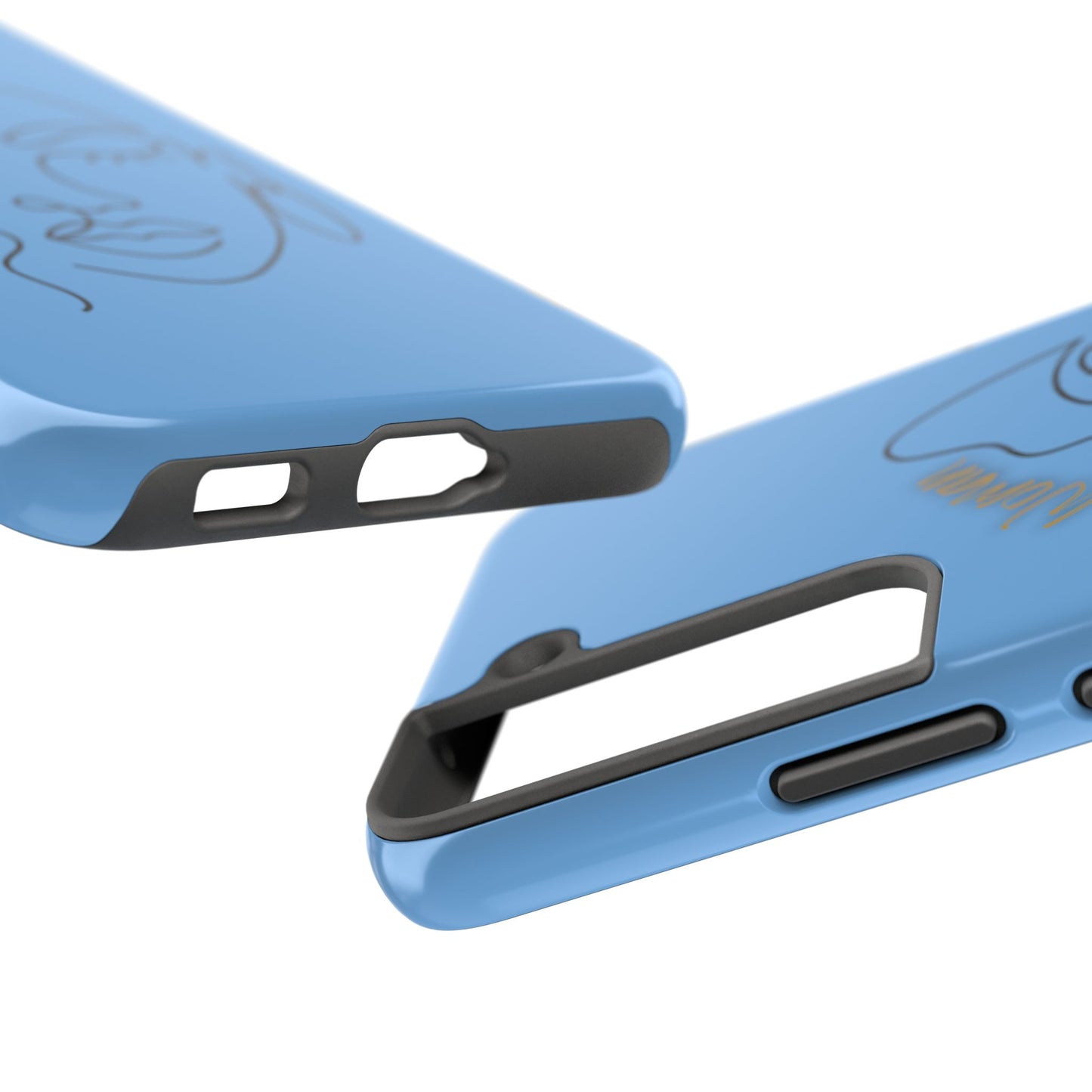 Natural Woman Half Face (BL)Tough Phone Case LIGHT BLUE