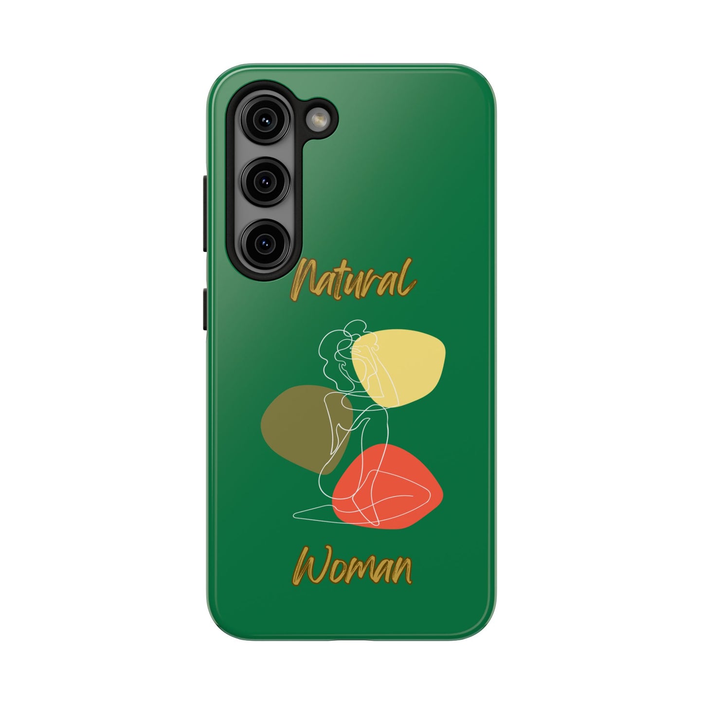 Natural Woman Colorful Pose (WL)Tough Phone Cases DARK GREEN