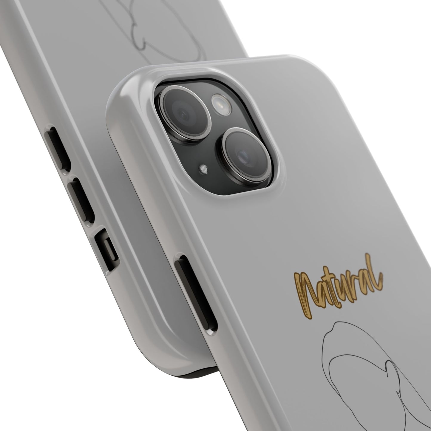 Natural Woman Tilted Look (BL) Tough Phone Cases LIGHT GREY