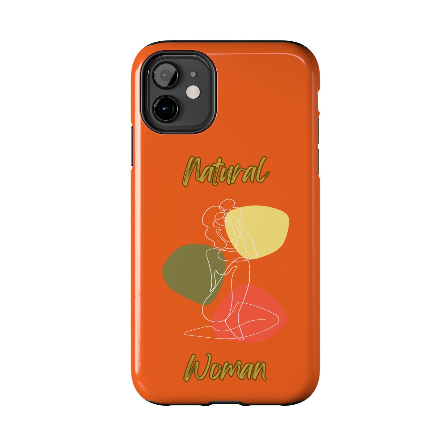 Natural Woman Colorful Pose (WL)Tough Phone Cases ORANGE