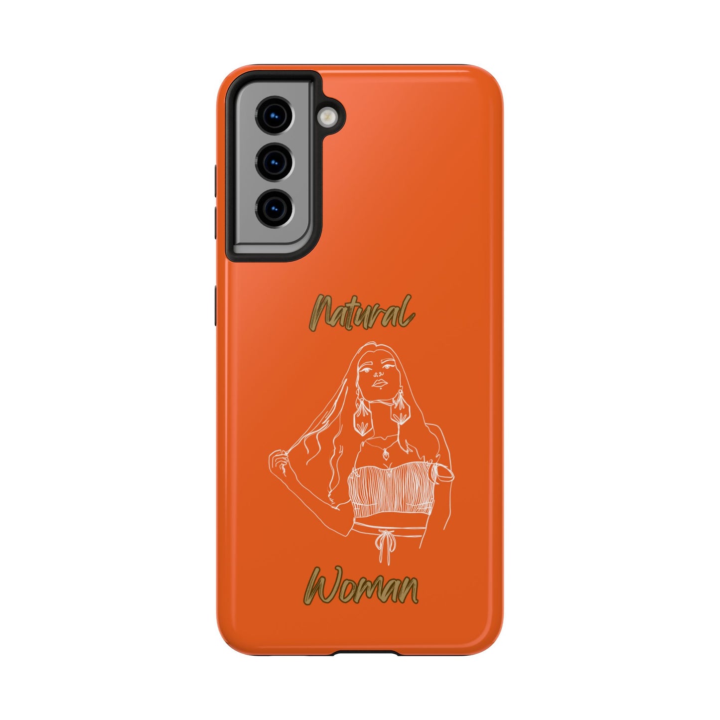 Natural Woman Thinking (WL)Tough Phone Cases ORANGE