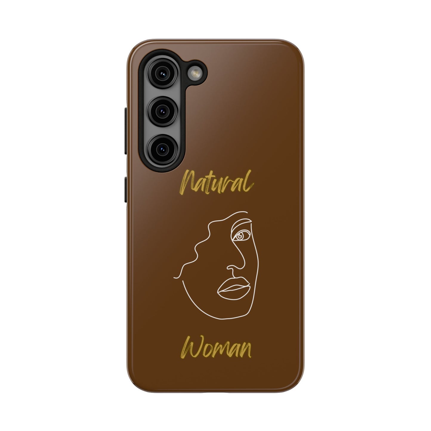 Natural Woman Peekaboo (WL)Tough Phone Cases BROWN