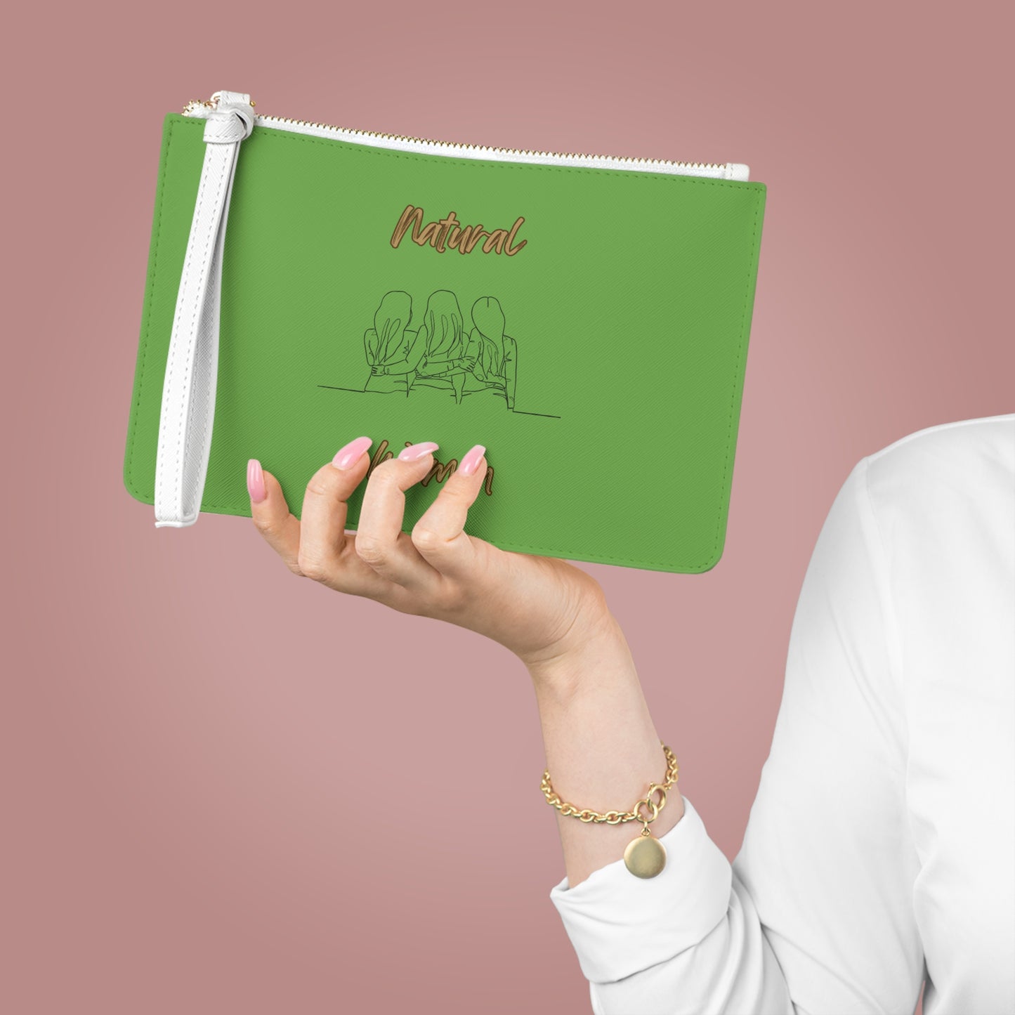 Natural Women Loving Friends (BL) Clutch Bag GREEN